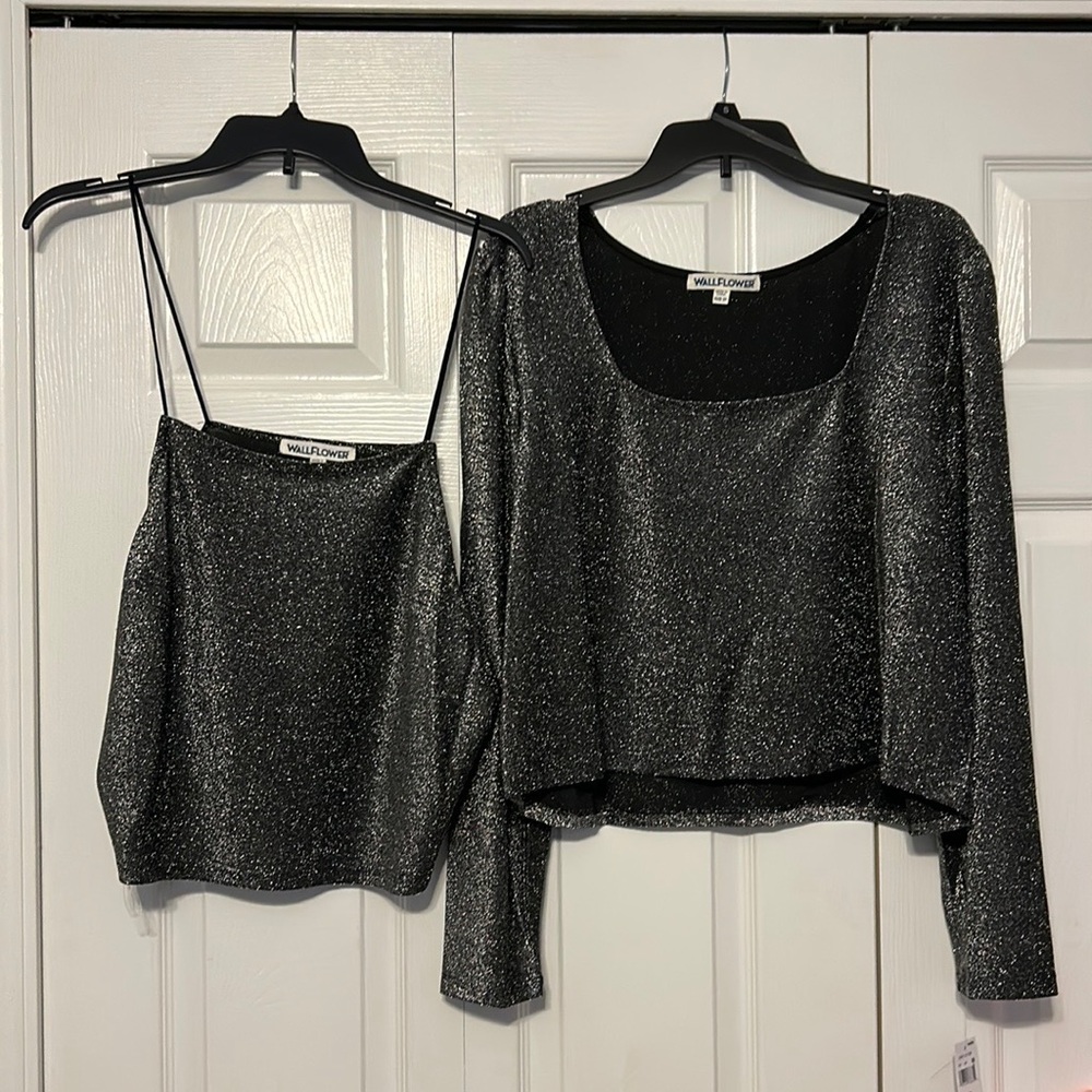 Set of 2 Metallic tops - Picture 1 of 8